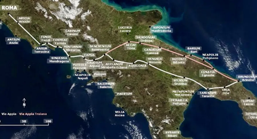 Périple sur la voie Appia